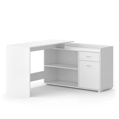 Vicco Eckschreibtisch Weiß 135x115x77 cm