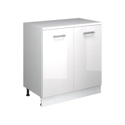 Vicco Erweiterungsschrank Weiß Hochglanz, Weiß 80x83.8x46 cm
