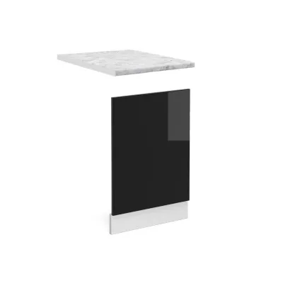Vicco Frontblende Schwarz Hochglanz, Weiß 45x67.4x60 cm