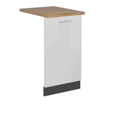Vicco Frontblende Weiß Hochglanz, Anthrazit 45x81.8x60 cm