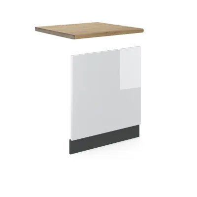 Vicco Frontblende Weiß Hochglanz, Anthrazit 60x57.2x60 cm