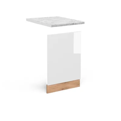 Vicco Frontblende Weiß Hochglanz, Eiche 45x67.4x60 cm