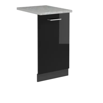 Vicco Geschirrspülblende Schwarz Hochglanz, Anthrazit 45x81.8x60 cm