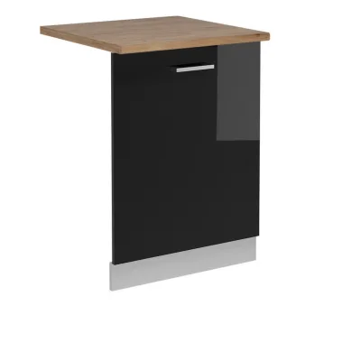 Vicco Geschirrspülblende Schwarz Hochglanz, Weiß 60x81.8x60 cm