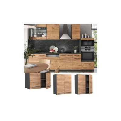 Vicco Hängeschrank Eiche, Anthrazit 60x72x34.1 cm