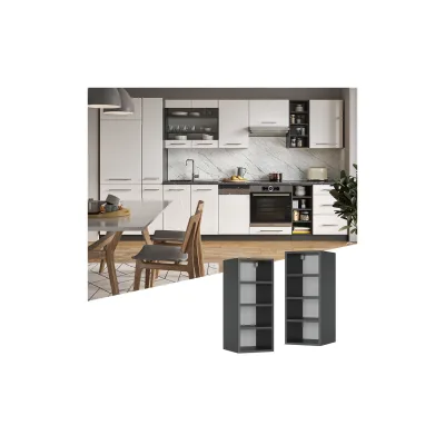 Vicco Hängeschrank Anthrazit, Anthrazit 30x72x32.5 cm