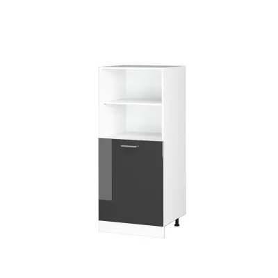 Vicco Hochschrank Weiß, Dunkelbraun 60x143x57.2 cm
