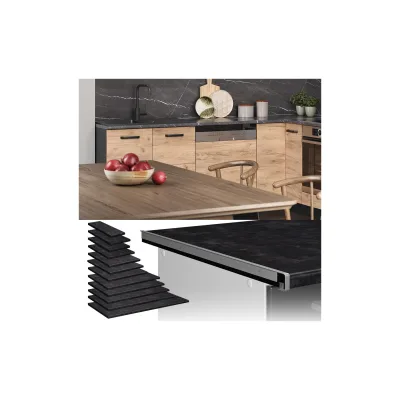 Vicco Küchenarbeitsplatte Anthrazit, Anthrazit 50x2.8x60 cm