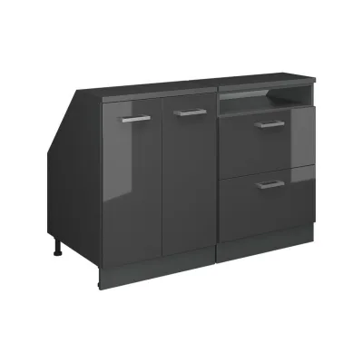 Vicco Küchenschrank Anthrazit, Anthrazit 120x83.8x60 cm