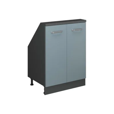 Vicco Küchenschrank Blaugrau, Anthrazit 60x83.8x46 cm