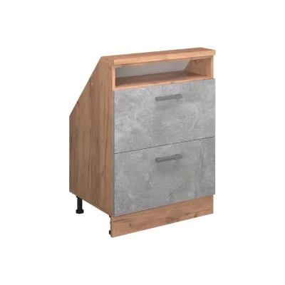 Vicco Küchenschrank Grau, Eiche 60x83.8x46 cm