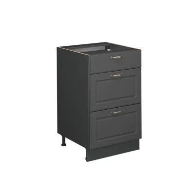 Vicco Küchenunterschrank Anthrazit, Anthrazit 50x82x51.6 cm