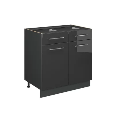 Vicco Küchenunterschrank Anthrazit, Anthrazit 80x82x60 cm