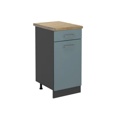Vicco Küchenunterschrank Blaugrau, Anthrazit 40x81.6x60 cm