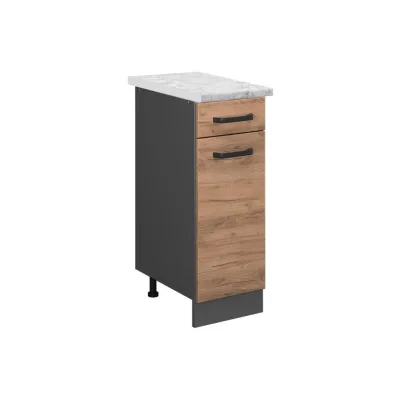 Vicco Küchenunterschrank Eiche, Anthrazit 30x81.6x60 cm