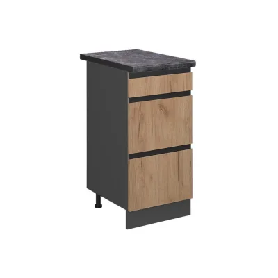 Vicco Küchenunterschrank Eiche, Anthrazit 40x81.6x60 cm