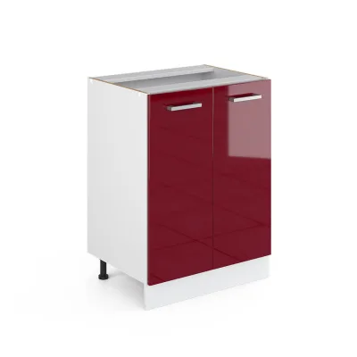 Vicco Küchenunterschrank Rot, Weiß 60x81.6x46 cm