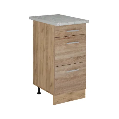 Vicco Küchenunterschrank Sonoma Eiche, Eiche 40x81.6x60 cm