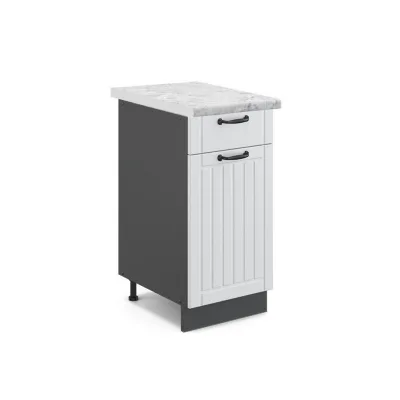 Vicco Küchenunterschrank Weiß, Anthrazit 40x82x60 cm
