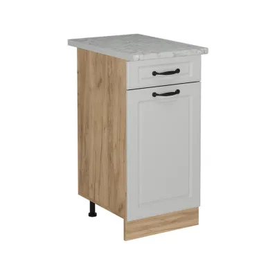 Vicco Küchenunterschrank Weiß, Eiche 40x81.6x60 cm
