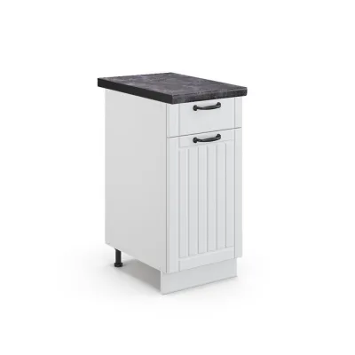 Vicco Küchenunterschrank Weiß, Weiß 40x82x60 cm