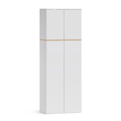 Vicco Mehrzweckschrank Weiß, Eiche Artisan 68x188.6x40.5 cm