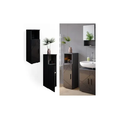 Vicco Midischrank Anthrazit, Anthrazit 30x95x30 cm