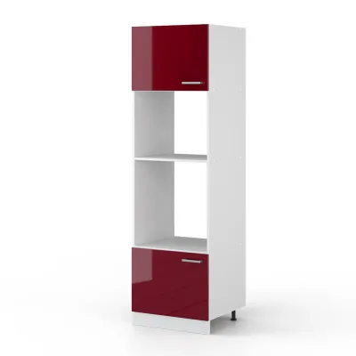 Vicco Mikrowellenschrank Rot, Weiß 60x206.8x57.2 cm