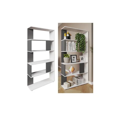 Vicco Raumteiler Anthrazit, Weiß 45x162.6x23.6 cm