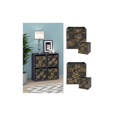 Vicco Raumteiler Schwarz 72.6x72x29 cm