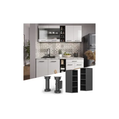 Vicco Hängeschrank Anthrazit, Anthrazit 20x60x29 cm