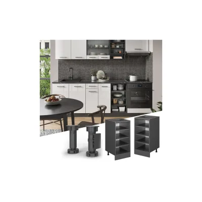 Vicco Küchenregal Anthrazit, Anthrazit 40x81.6x46 cm