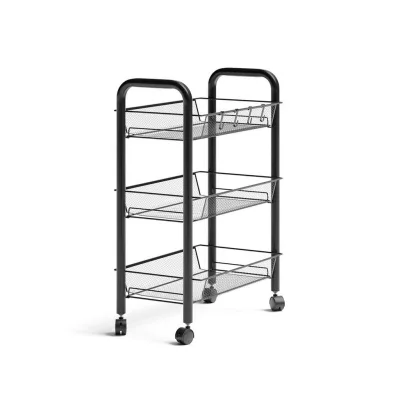Vicco Rollcontainer Schwarz 45x64x27 cm