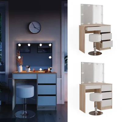 Vicco Schminktisch Sonoma Eiche 90x140x40 cm