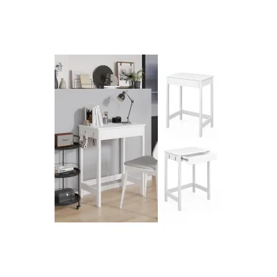 Vicco Schreibtisch Surrey Weiß 60 x 40 cm mit Schublade