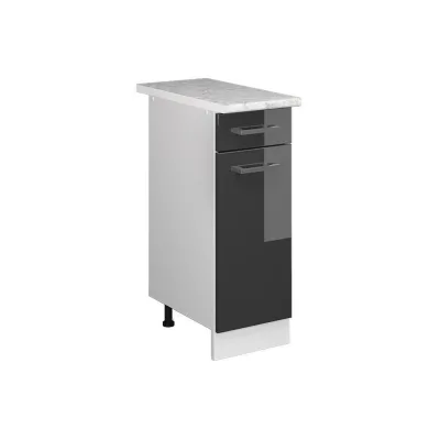 Vicco Unterschrank Weiß, Anthrazit 30x81.6x60 cm