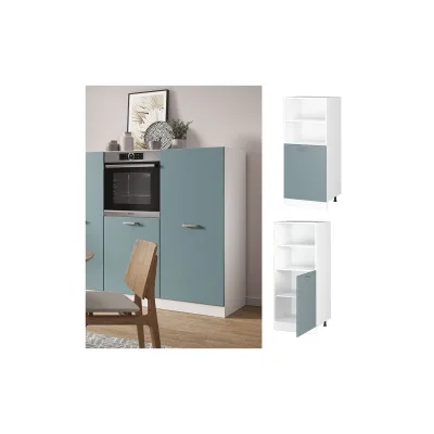 Vicco Vorratsschrank Küchenschrank R-Line Solid Weiß Blau Grau 60 cm modern kleine Tür