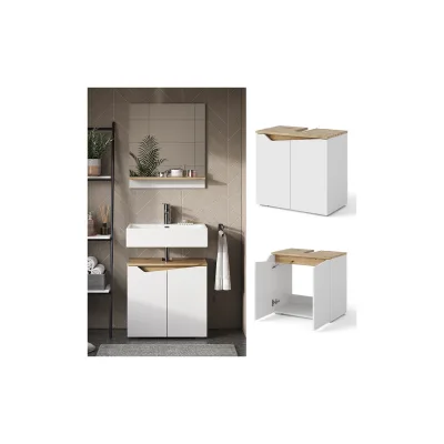 Vicco Waschtischunterschrank Marelle 60 x 57,5 cm Weiß Artisan modern Badezimmer