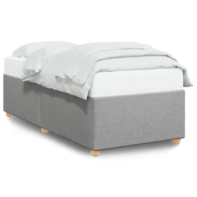 vidaXL Bettgestell Hellgrau 90x200 cm