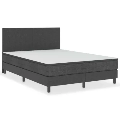 vidaXL Boxspringbett Dunkelgrau