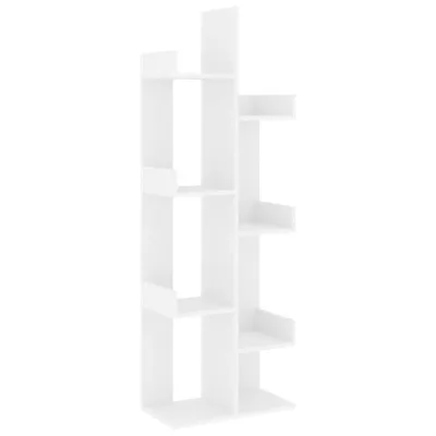 vidaXL Bücherregal Weiß 48x140x25.5 cm