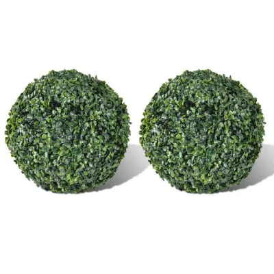 vidaXL Buchsbaumkugeln Braun 1 cm