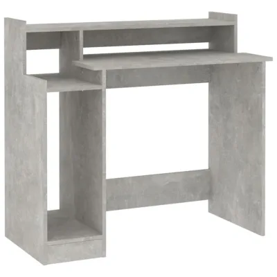 vidaXL Computertisch Hellgrau 97x90x45 cm
