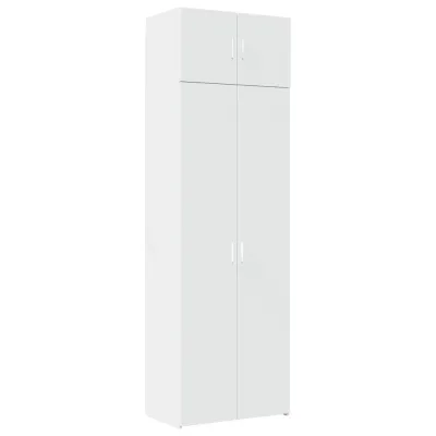 vidaXL Drehtürenschrank Weiß 70x225x42.5 cm