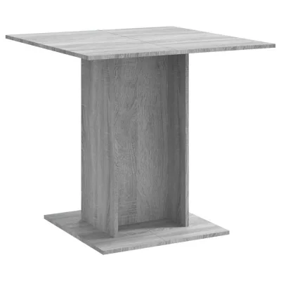 vidaXL Esstisch Grau 80x75x80 cm