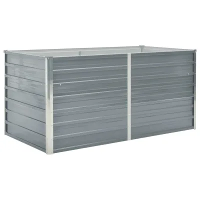 vidaXL Hochbeet Grau 80x77x160 cm