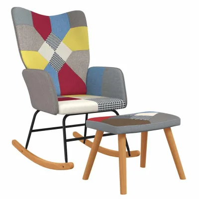 vidaXL Schaukelstuhl Mehrfarbig 78x98x61 cm