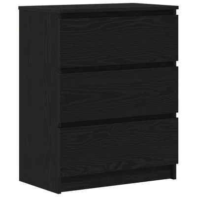 vidaXL Sideboard Schwarz 60x76x35 cm