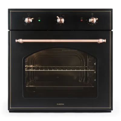 Vilhelmine Backofen 59 l Einbau Energieeffizienzklasse A schwarz Schwarz