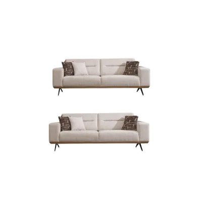 Villa Möbel Sitzgarnitur Beige 230x85x100 cm